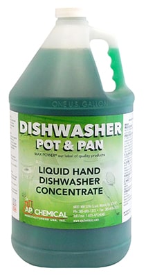 Pot & Pan Dishwashing Liquid Cuts the grease on pots and pans. For Wholesale price please request it @ 954-505-9295 on AP Chemical Group Miami